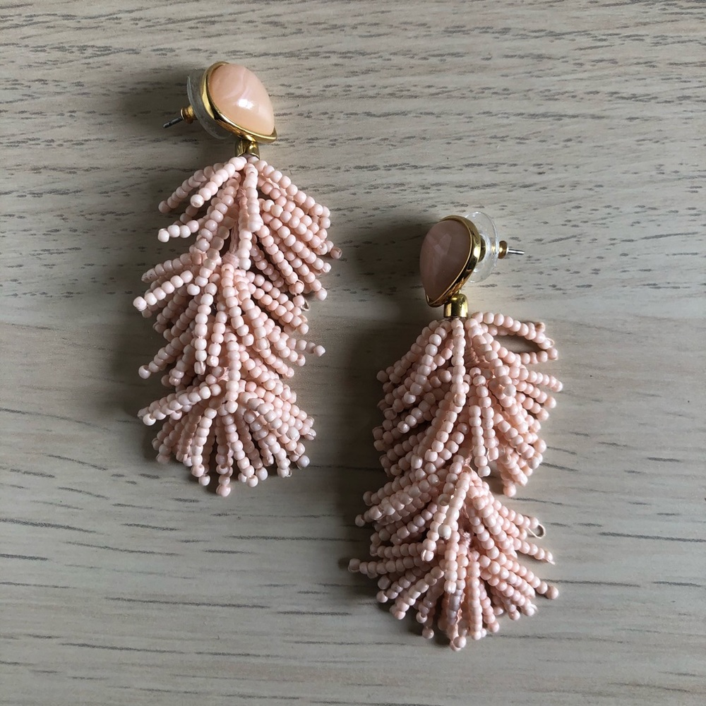 Rica tassel earrings - blush